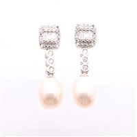 Orecchini Domar Gioielli Donna Orecchini perle argento 925 in Argento Cubic Zirconia EPB121953